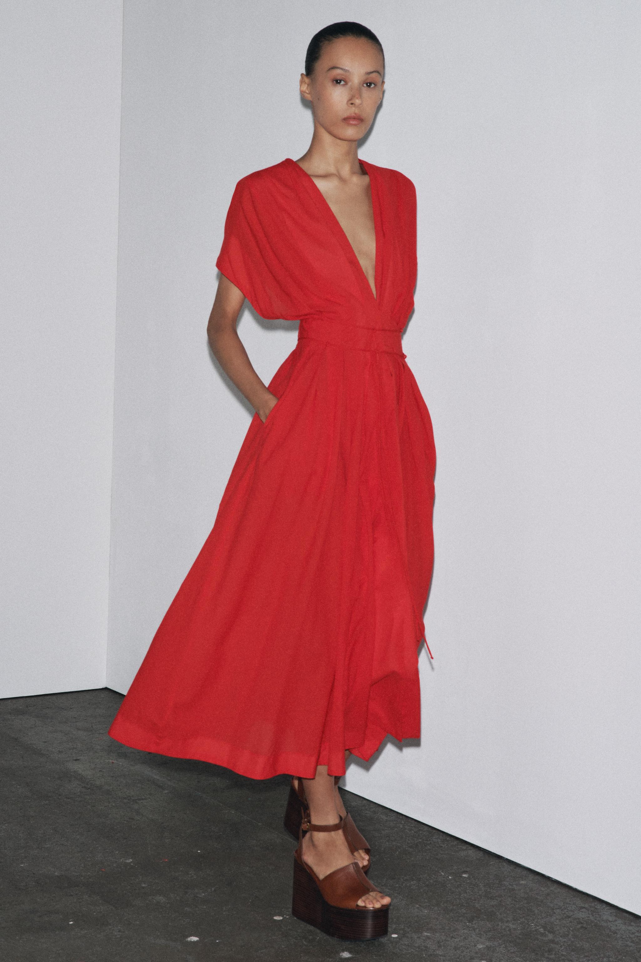 Freya™ - Elegant Midi Wrap Dress