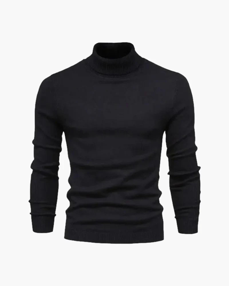 JANGSAN Merino Wool Turtle Neck Sweater
