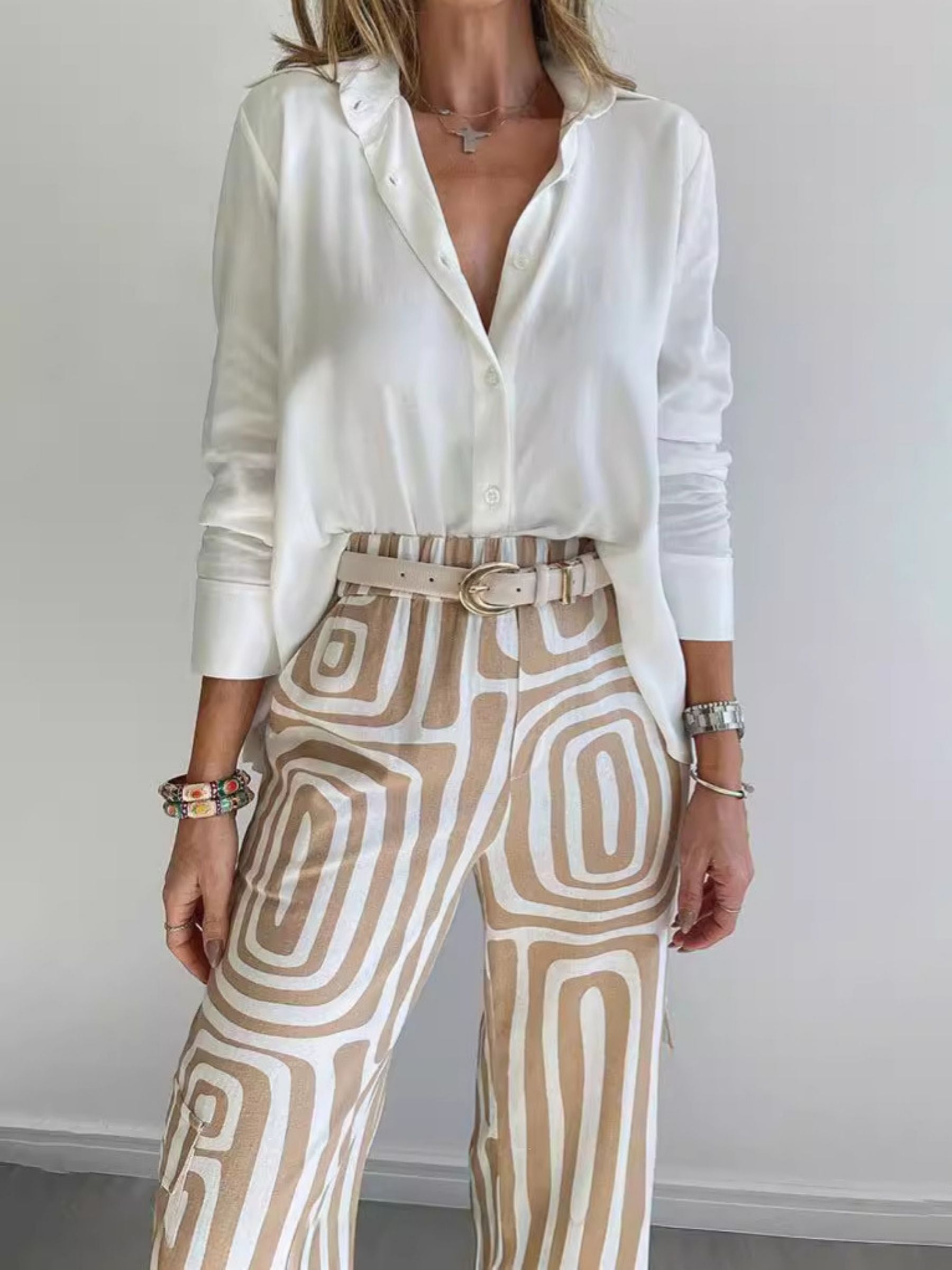 Maison Stylish Trouser and Shirt Set
