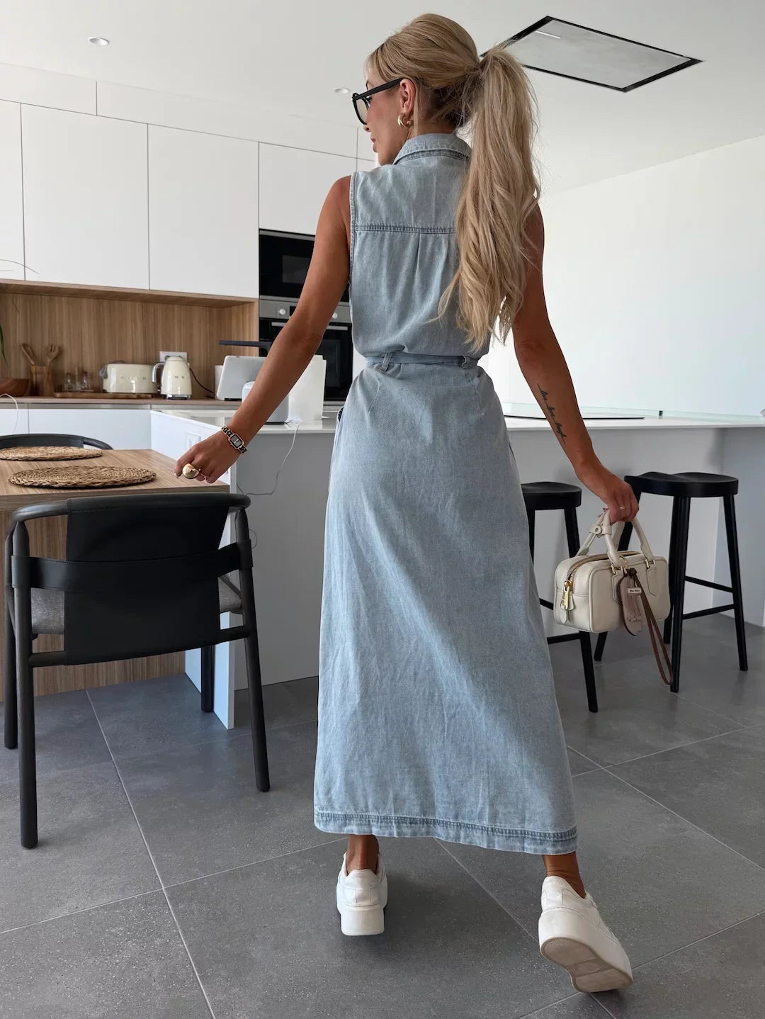 Isabelle - Maxi Denim Dress