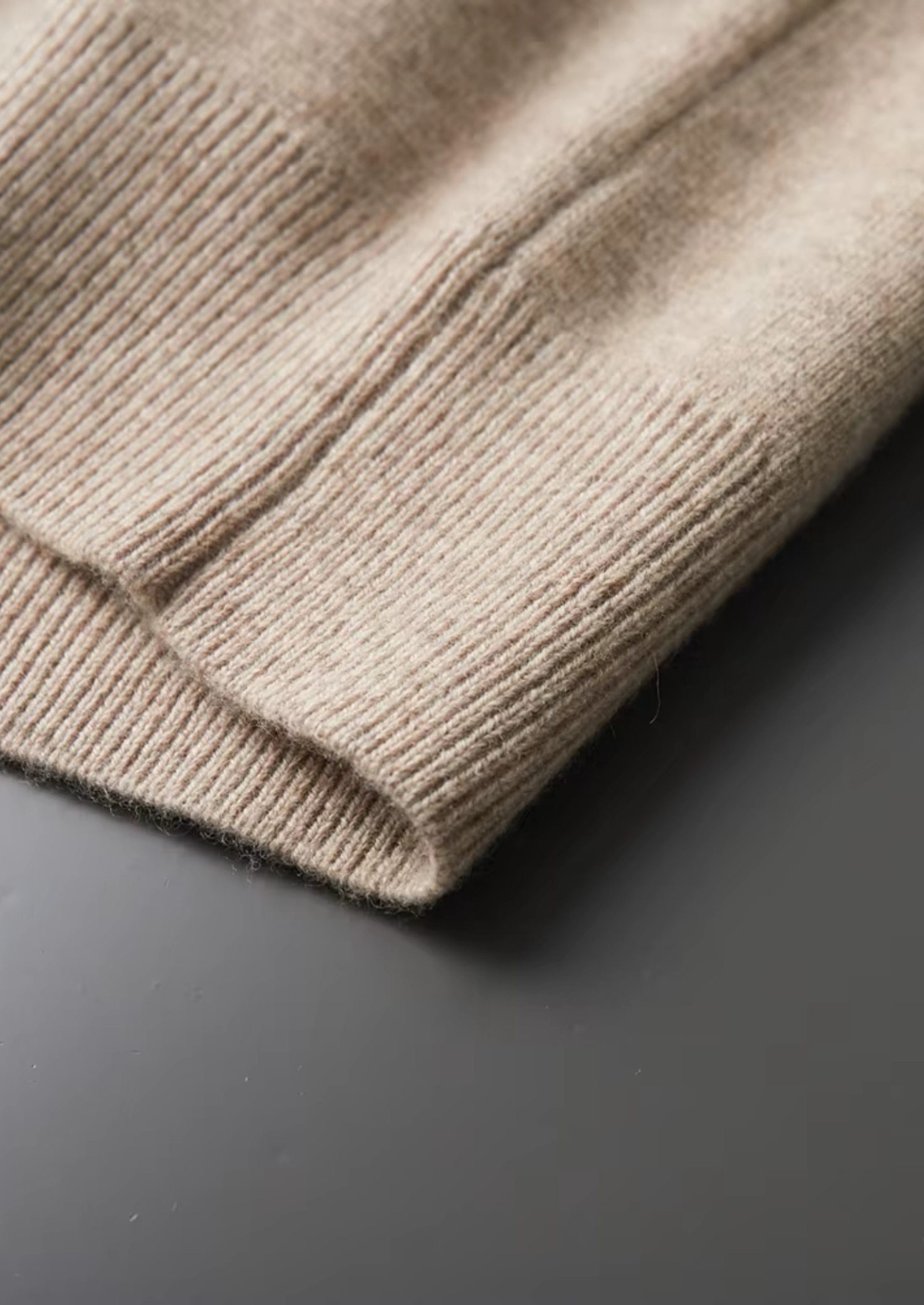 Ultra-Fine Merino Wool Zip Polo Cardigan