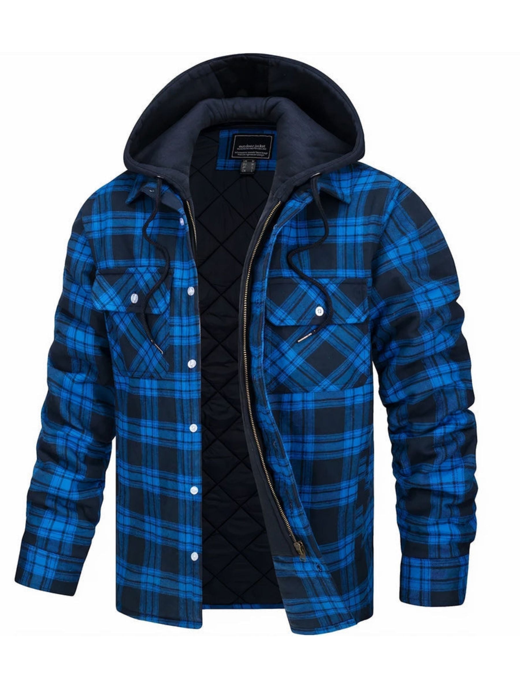 Classic plaid hooded jacket - Othello