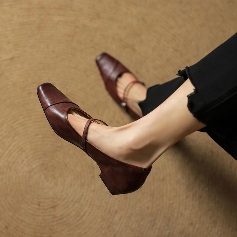 Velin Authentic Leather Heels