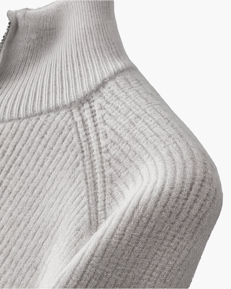 AMALFI Wool Gilet with Full-Zip Closure