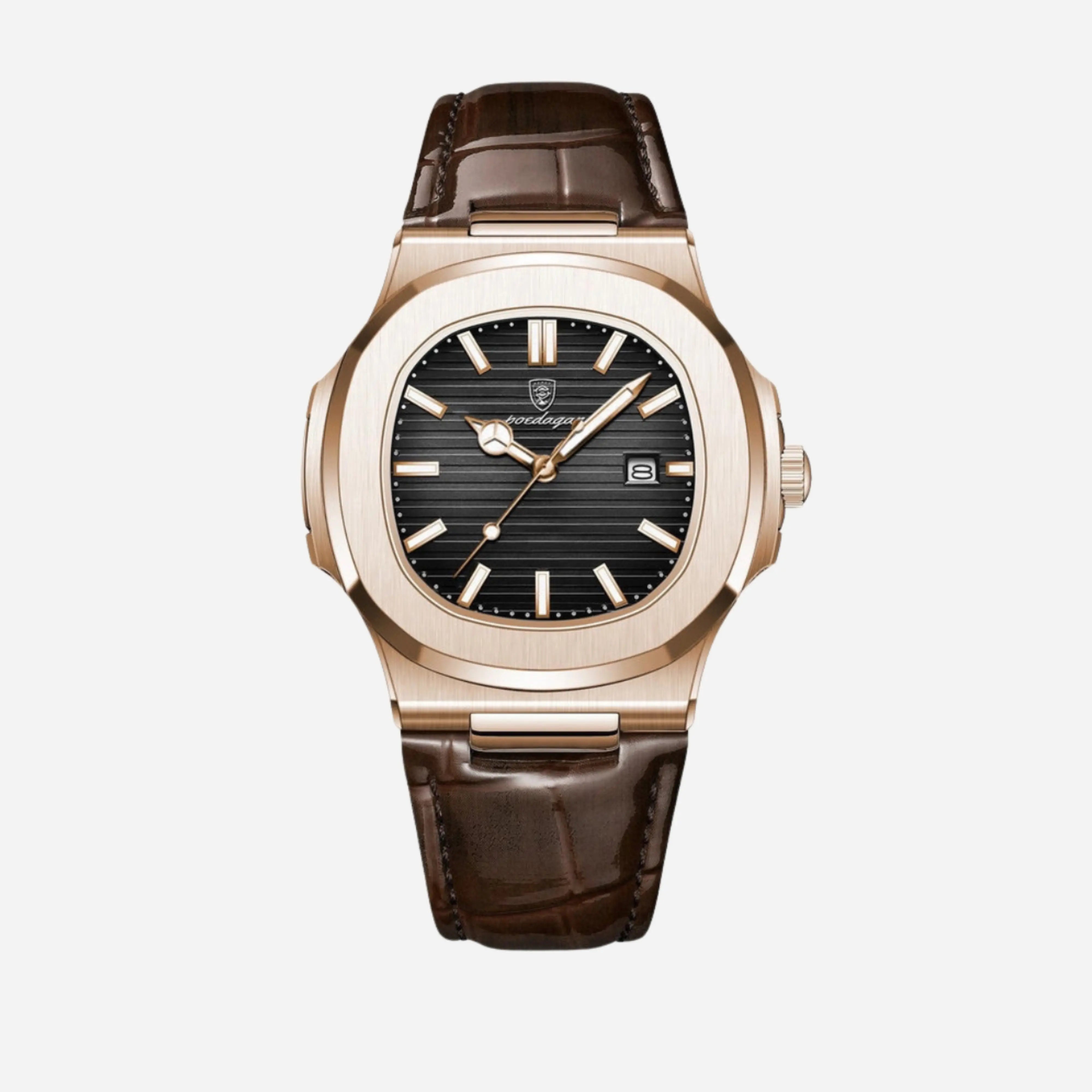 GENEVA Genuine Leather Timepiece Watch