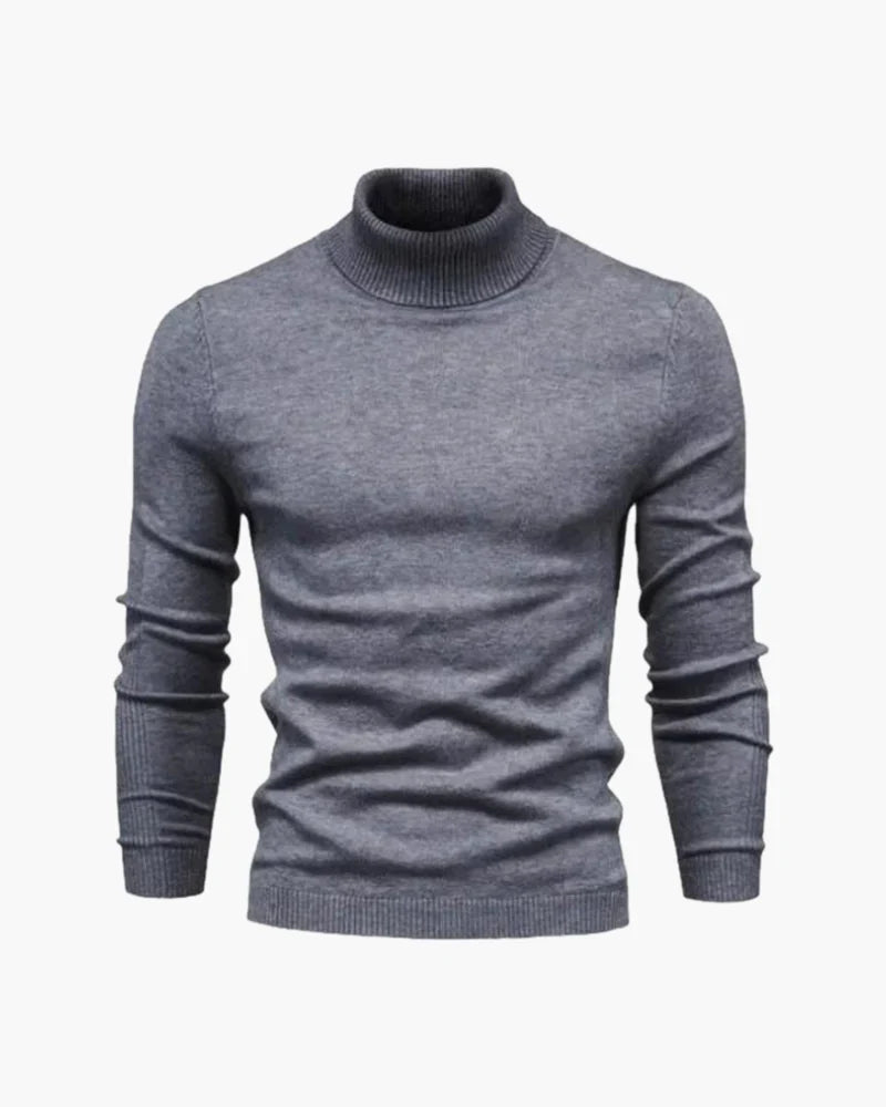 JANGSAN Merino Wool Turtle Neck Sweater