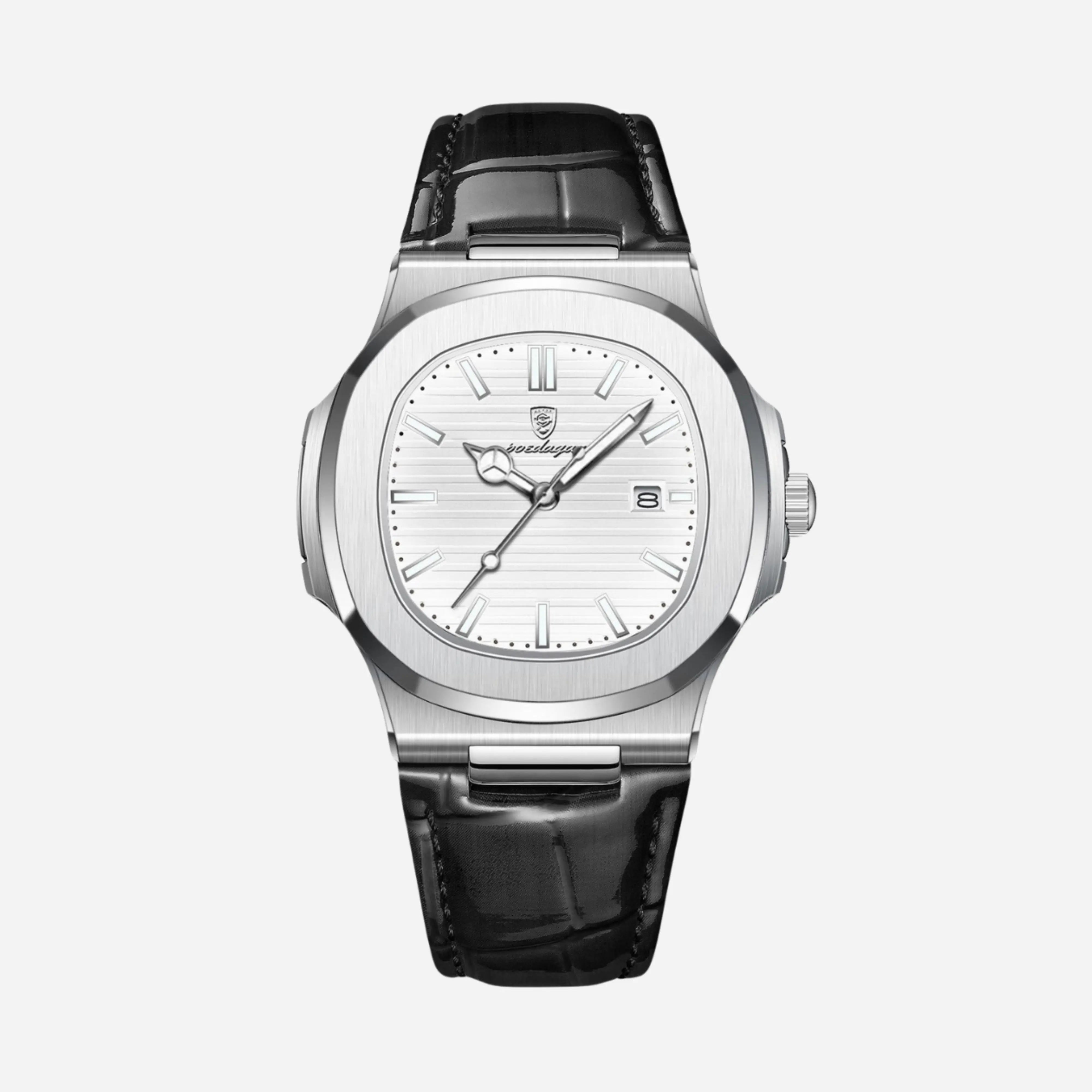 GENEVA Genuine Leather Timepiece Watch