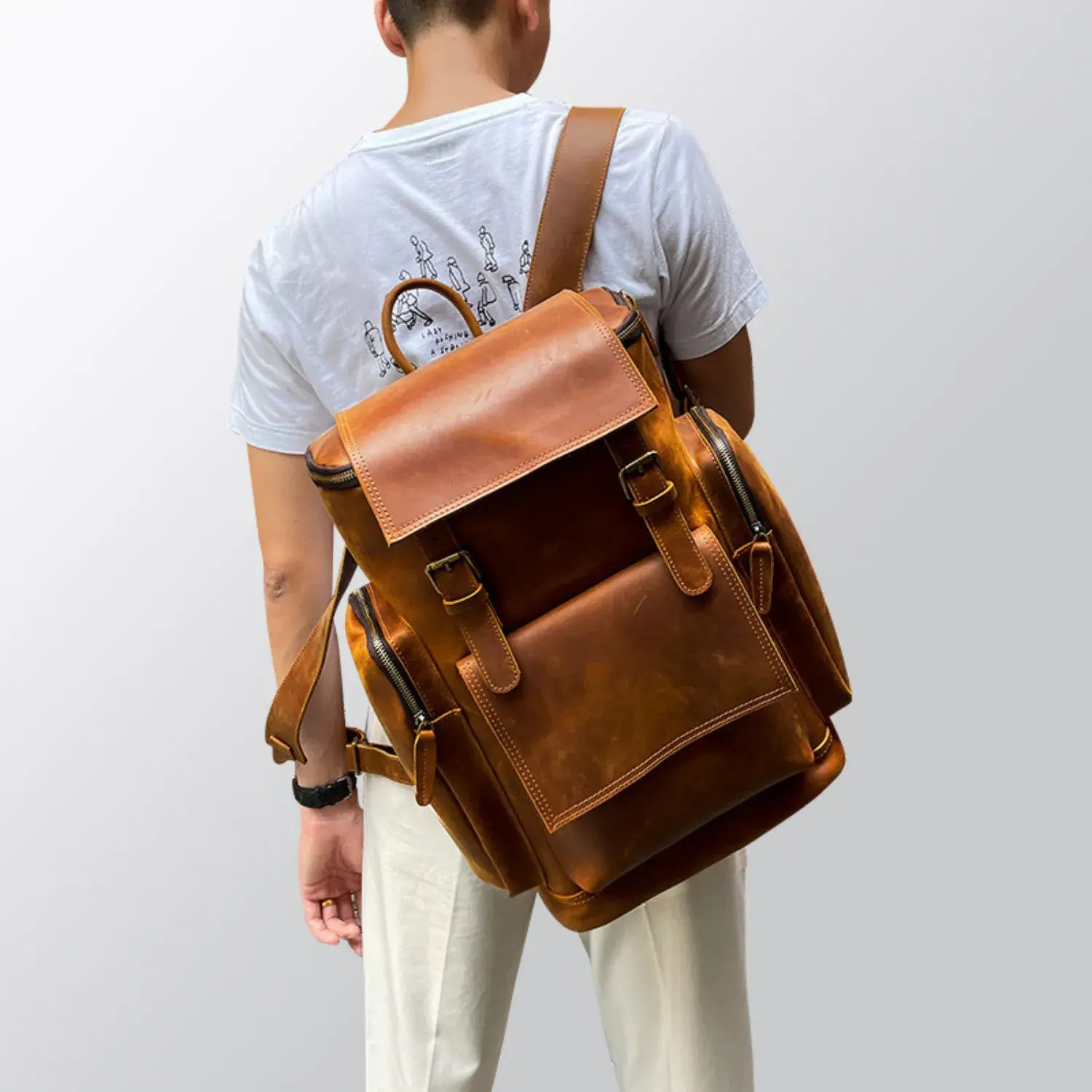 Avelon Genuine Leather Backpack travel Bag