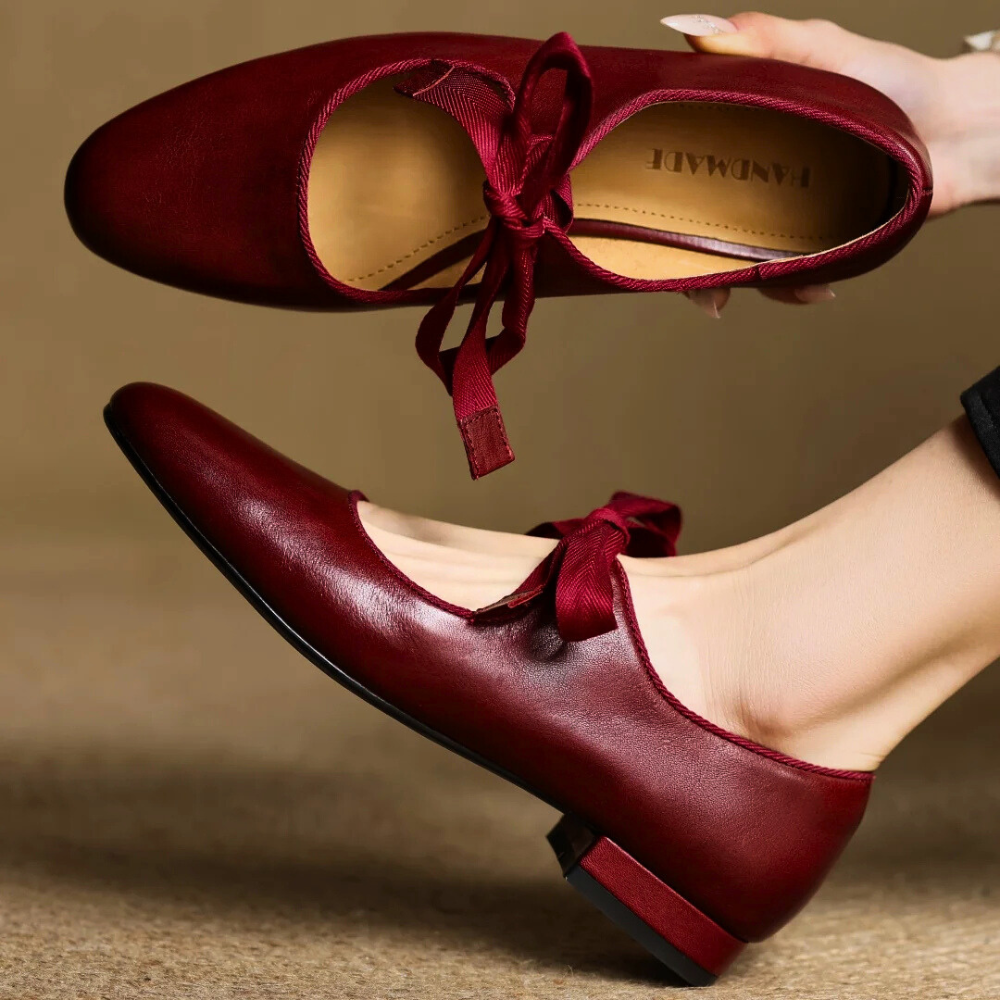 Bellaria Genuine Leather Flat Shoes