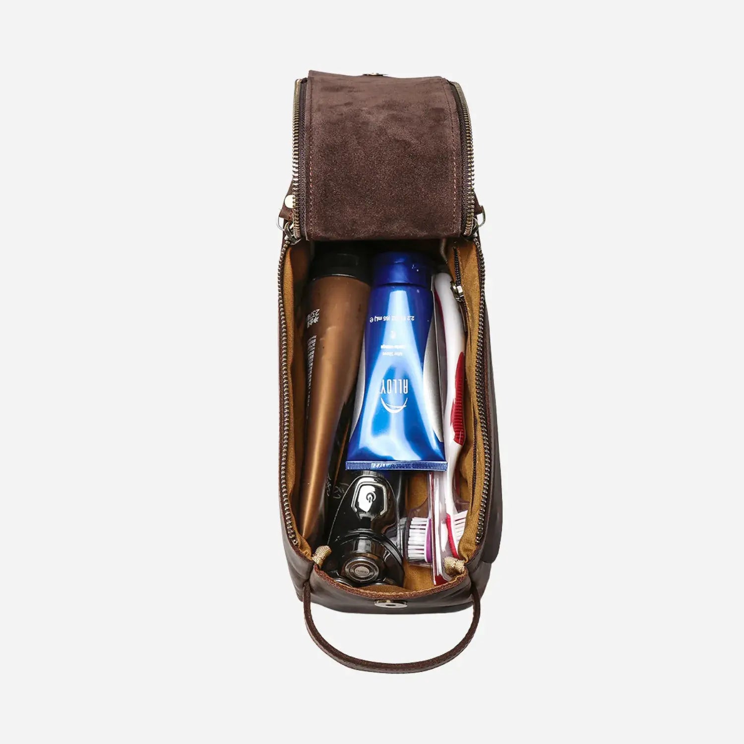 Carter - Handmade Leather Toiletry Bag