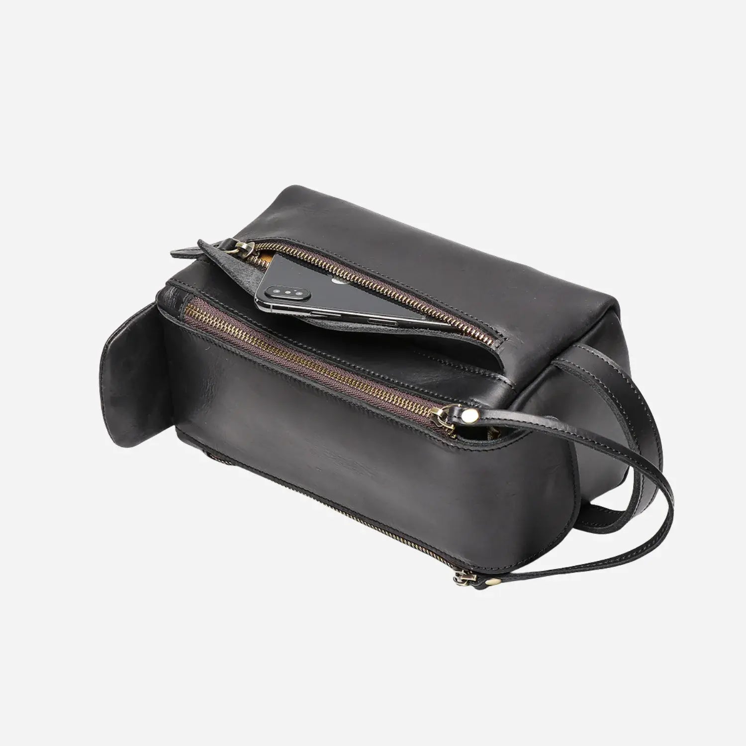 Carter - Handmade Leather Toiletry Bag