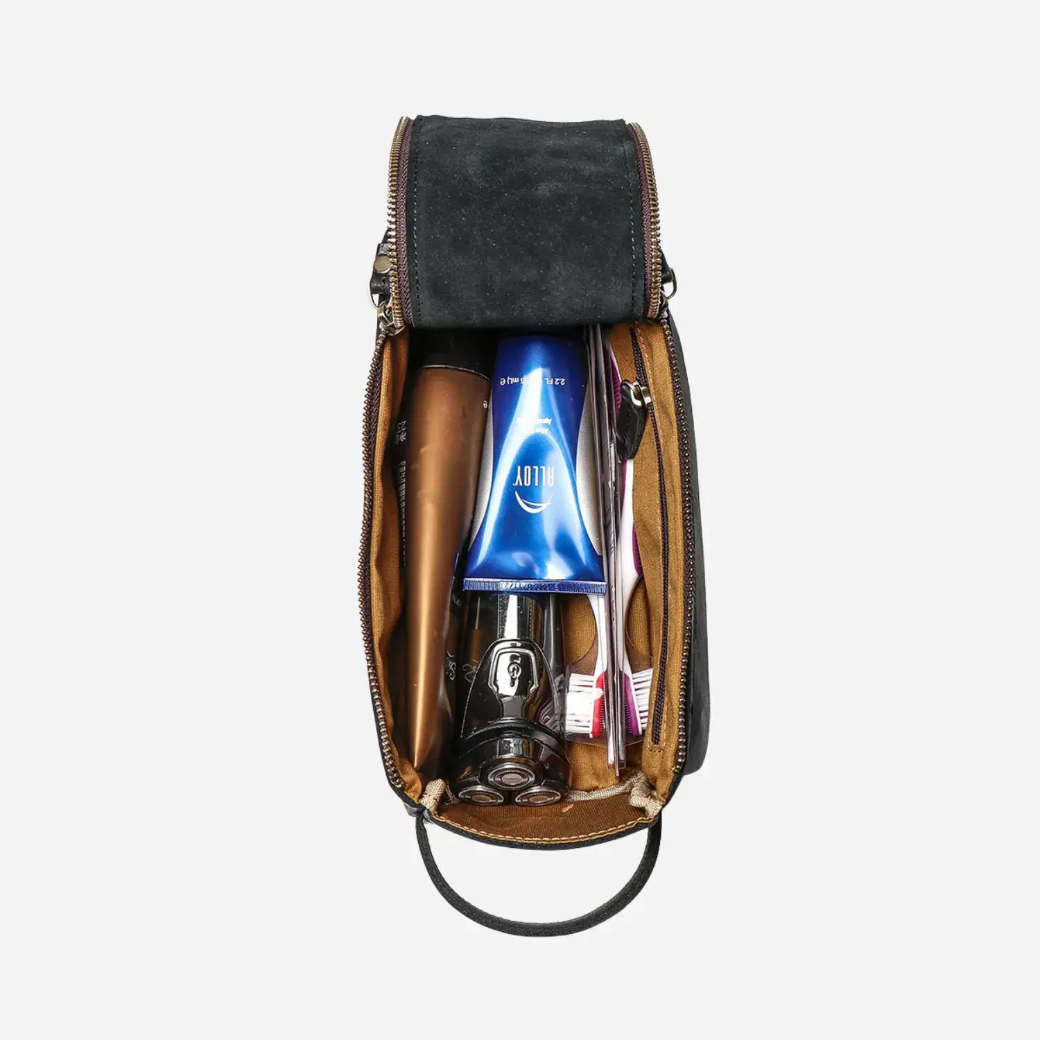 Carter - Handmade Leather Toiletry Bag