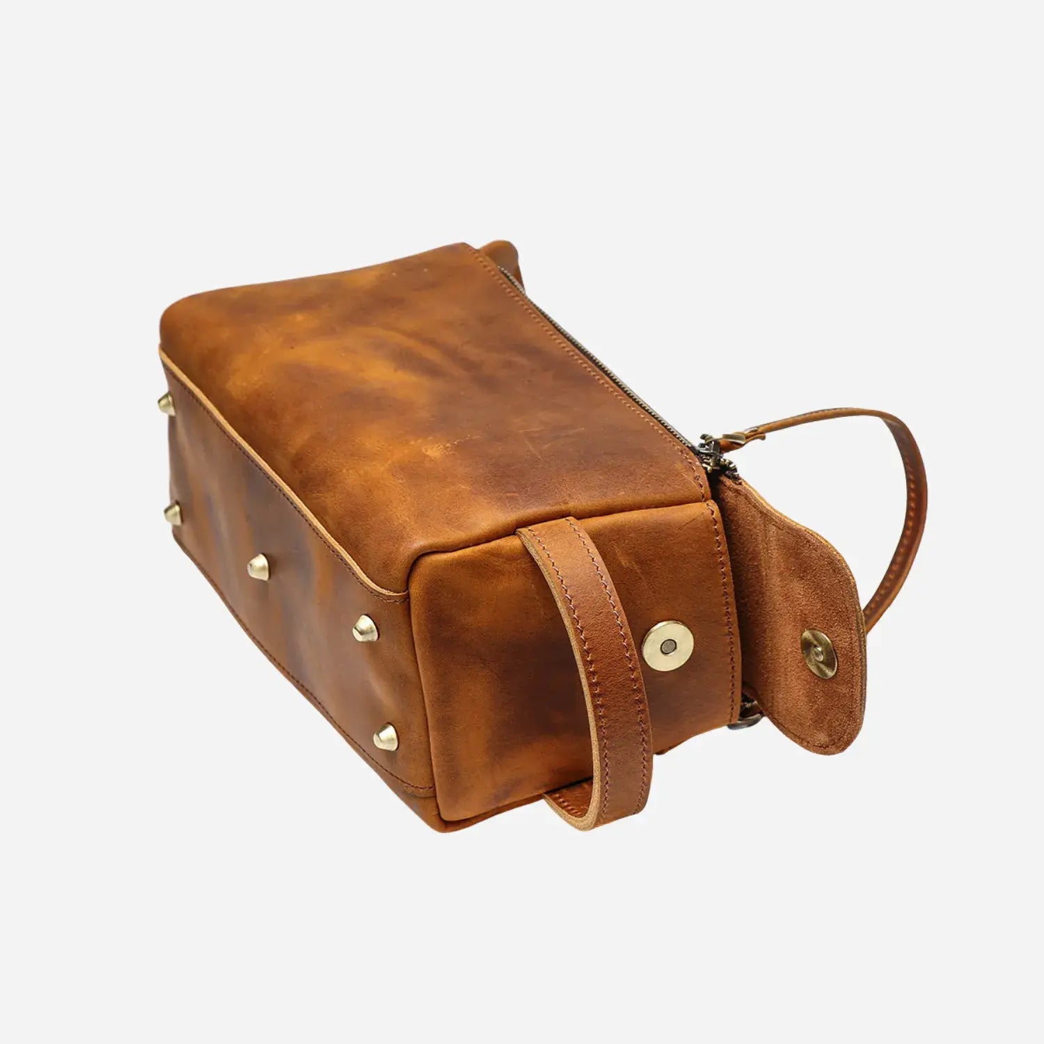 Carter - Handmade Leather Toiletry Bag