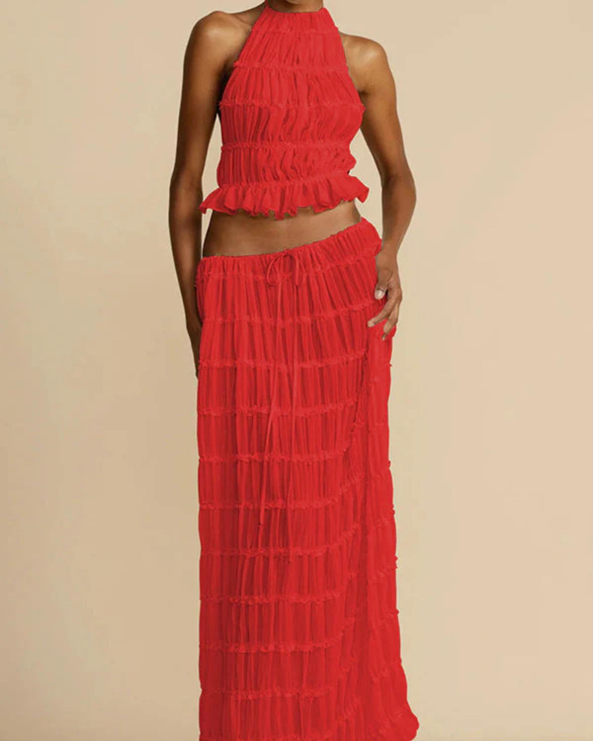 Colette Ruffled Summer Outfit Set