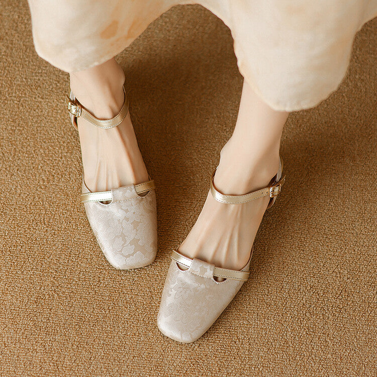 Evana Back-strap Heels