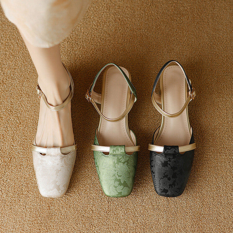 Evana Back-strap Heels