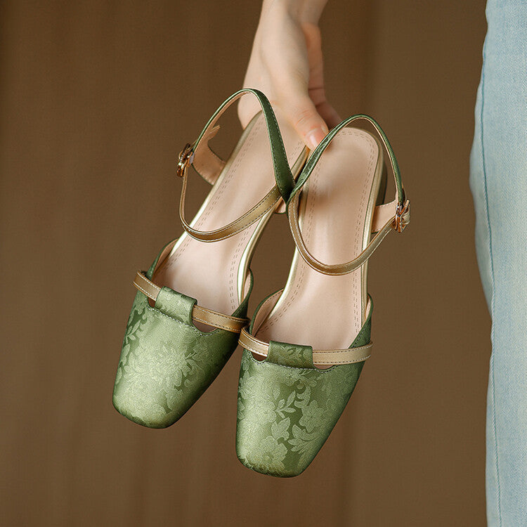 Evana Back-strap Heels