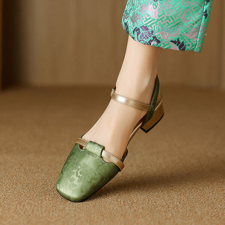 Evana Back-strap Heels