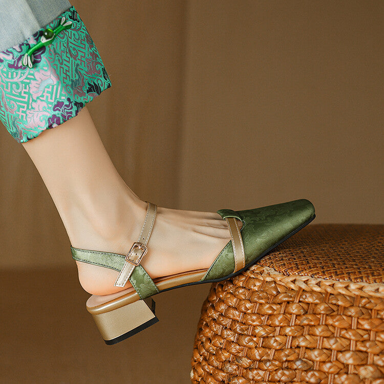 Evana Back-strap Heels