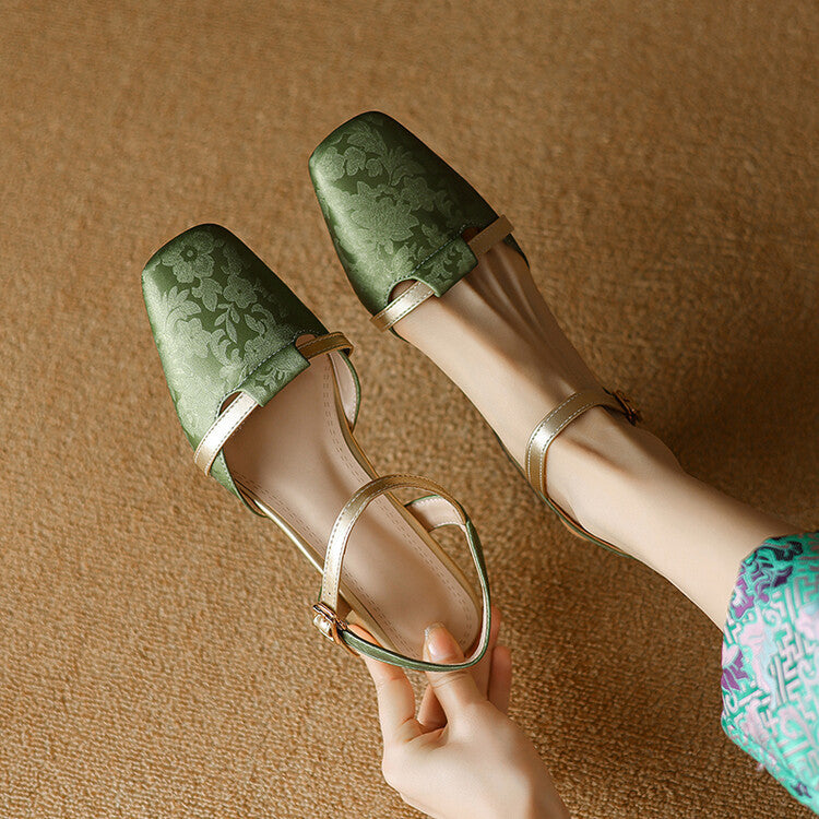 Evana Back-strap Heels