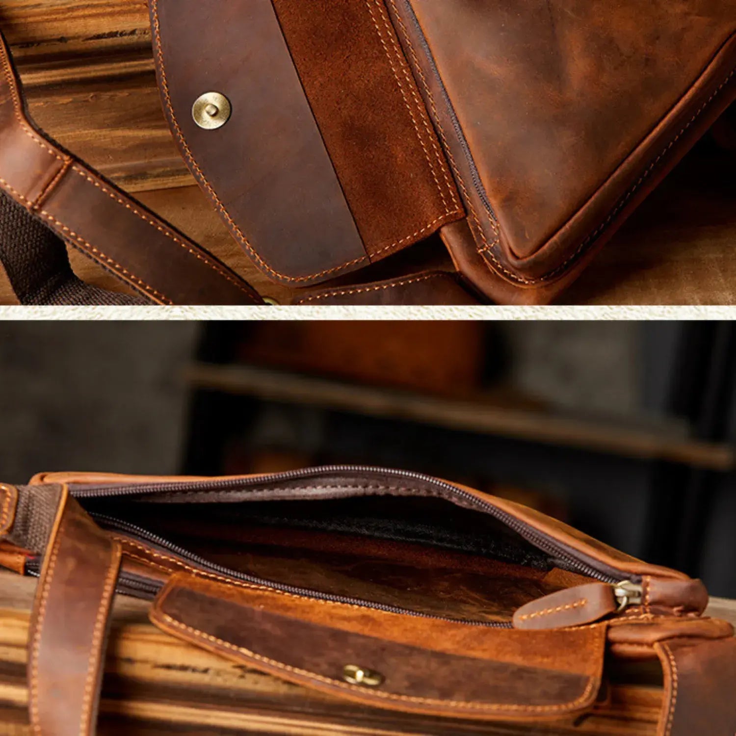 Elford Real Leather Cross Body Bag