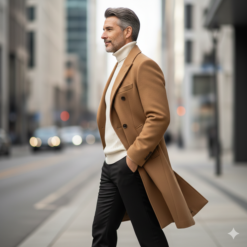 FAIRFAX DOUBLE-BREASTED WOOL COAT