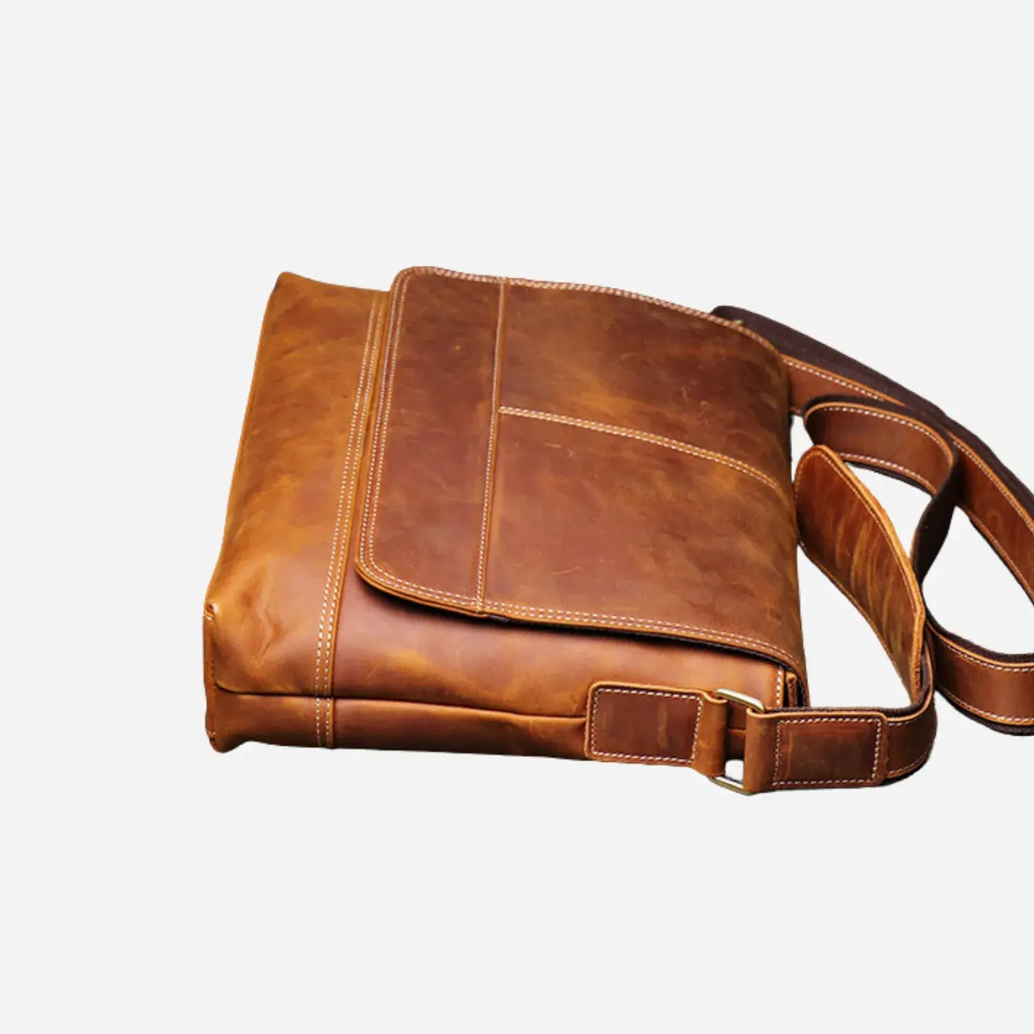 Montel - Vintage Leather Messenger Bag
