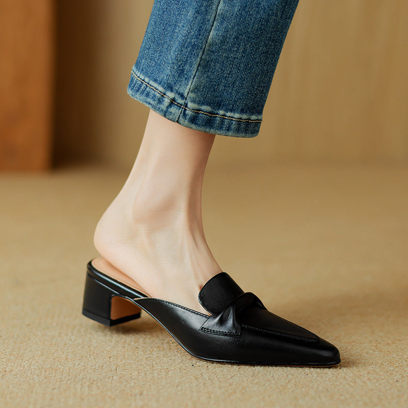 Genuine Leather Erlen Mules