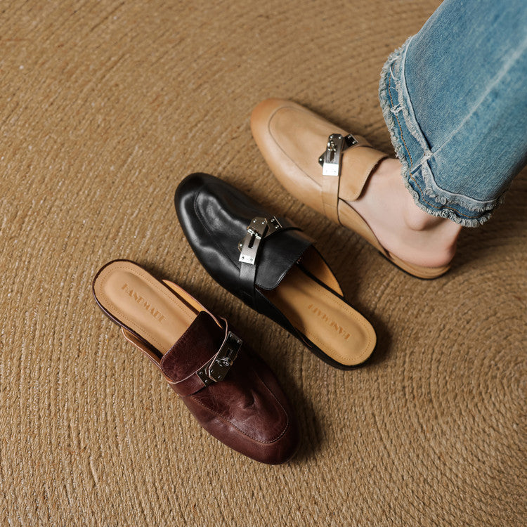 Paloma Genuine Leather Mules