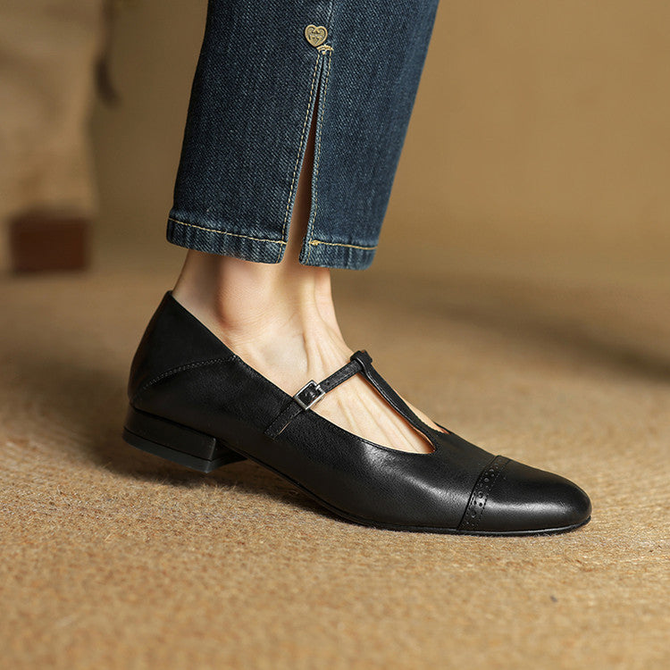 Harriet Real Leather Ballet Flats Shoes