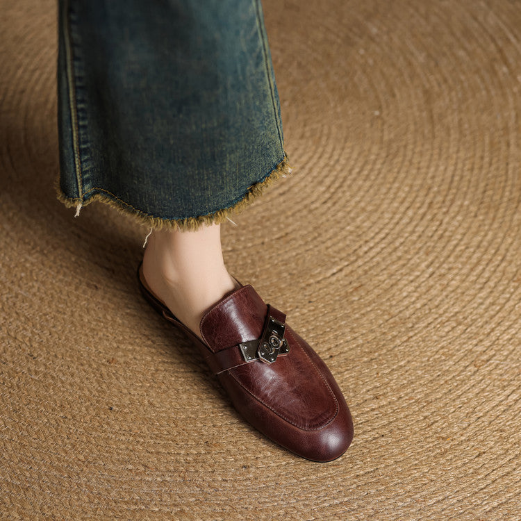 Paloma Genuine Leather Mules