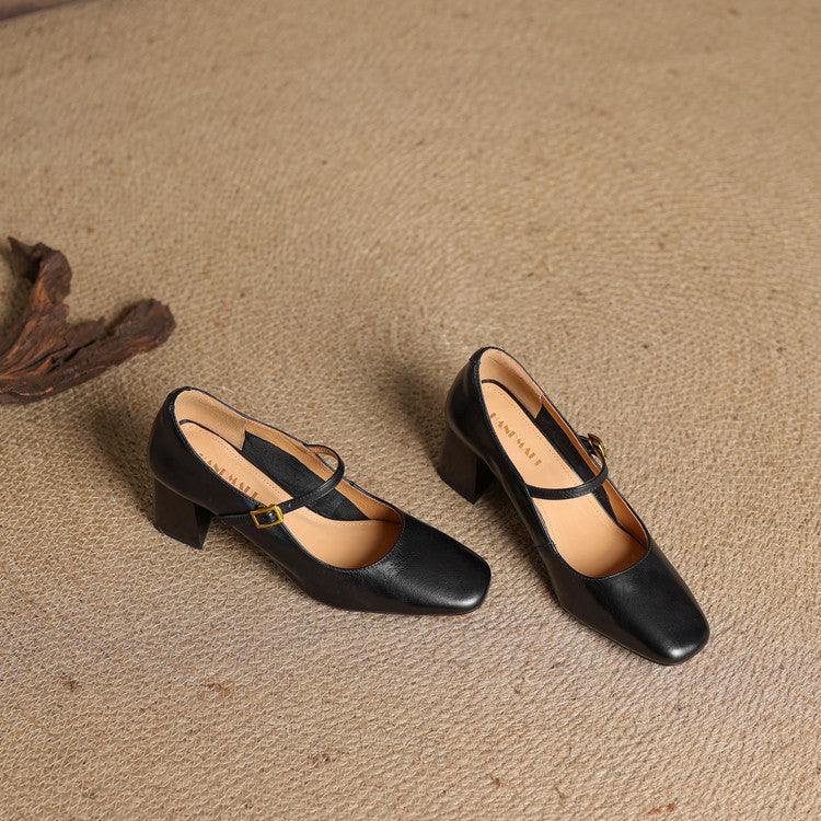 Lenara Authentic Leather High Heels