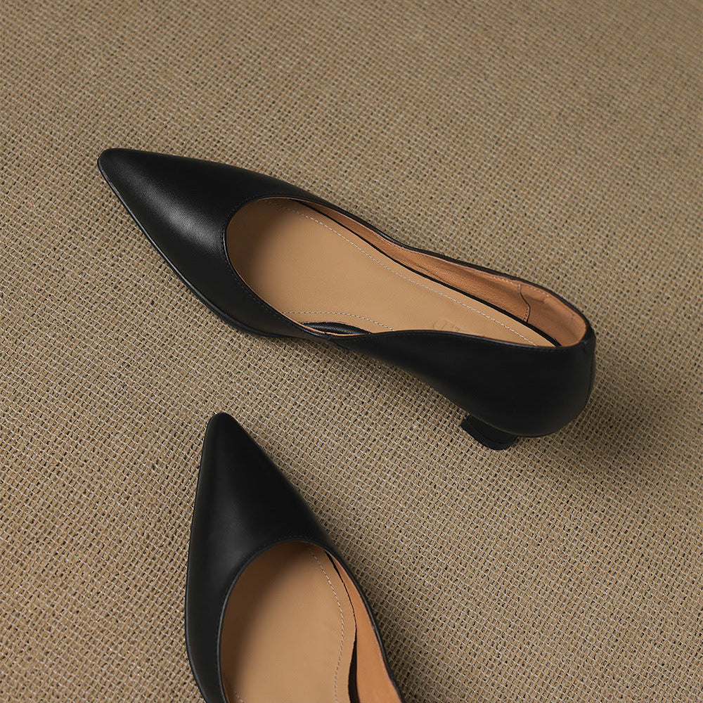 Manon - Genuine Leather High Heels