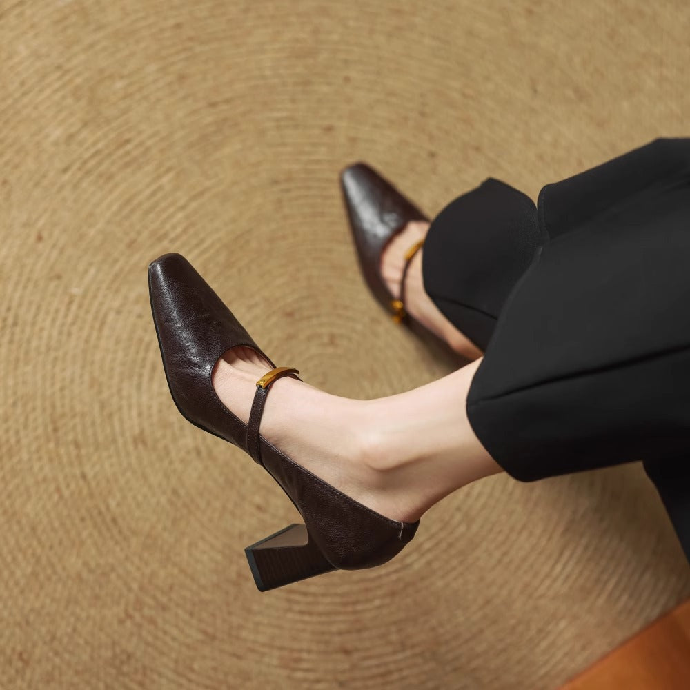 Lyra - Genuine Leather High Heels