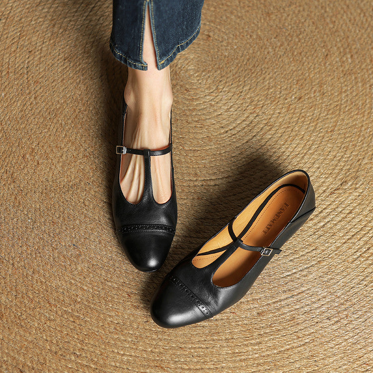 Harriet Real Leather Ballet Flats Shoes