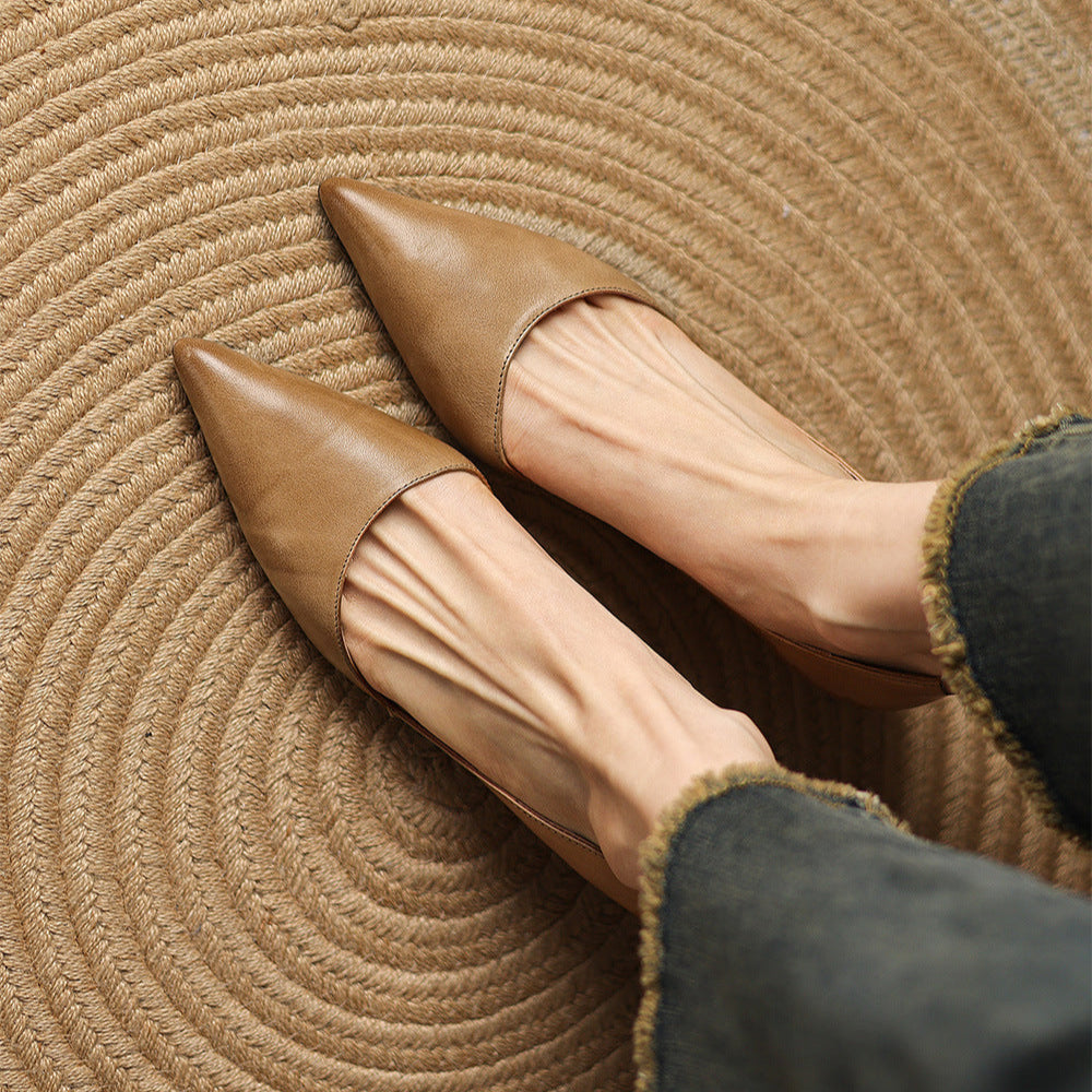 Carlen Authentic Leather High Heels