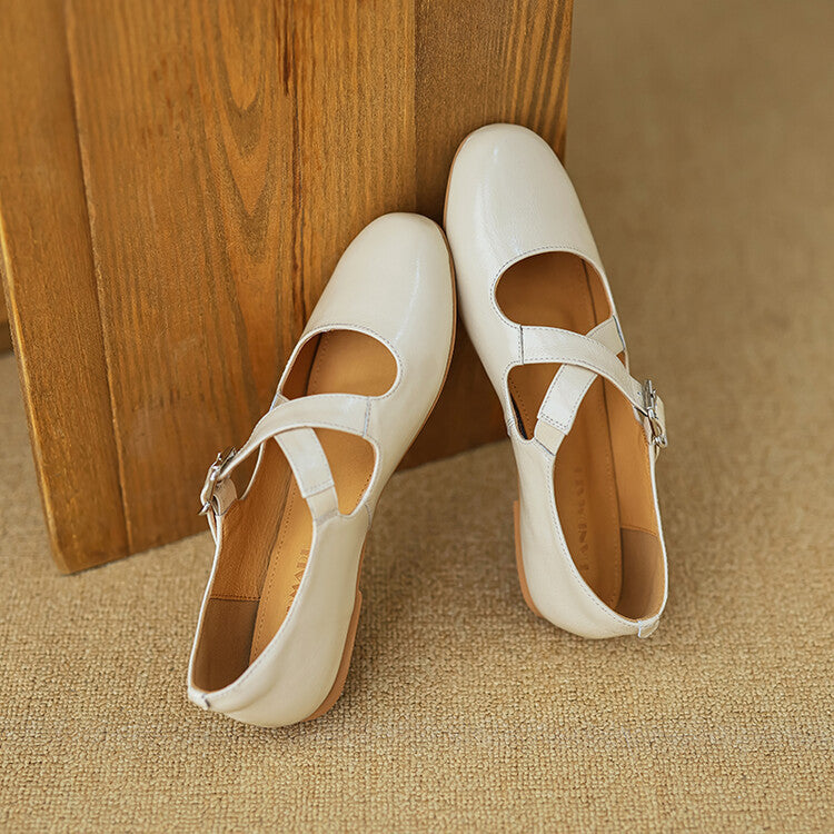Valora Genuine Leather Ballet Shoes