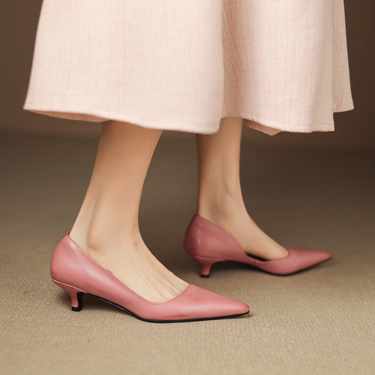 Vienna - Genuine Leather Heels Shoes