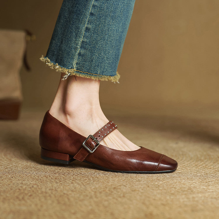 Leona Genuine Leather Shoes