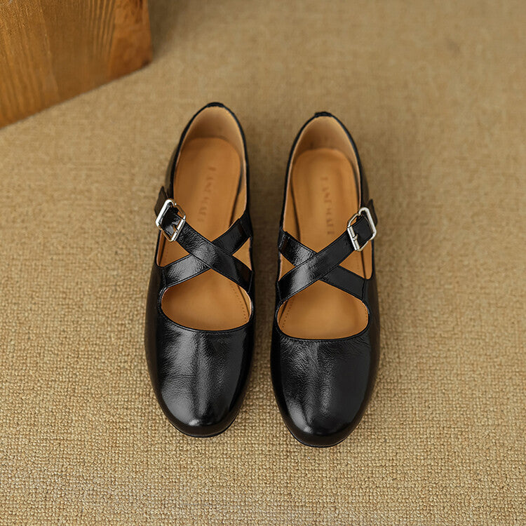 Valora Genuine Leather Ballet Shoes