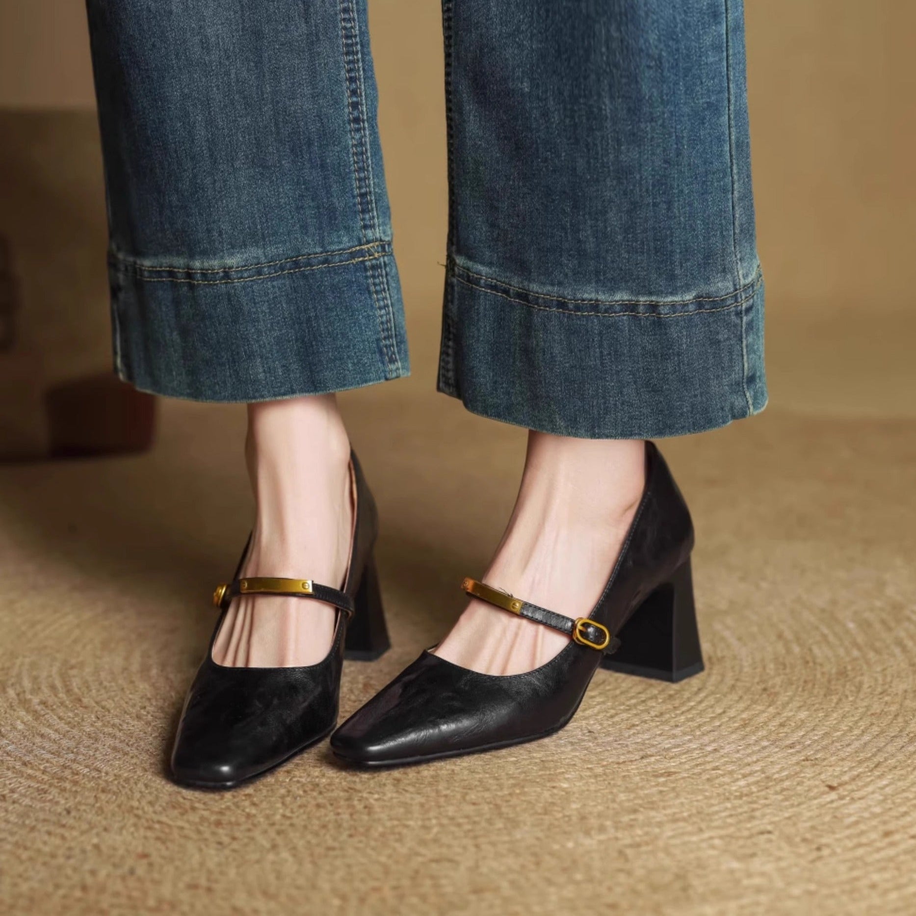 Lyra - Genuine Leather High Heels