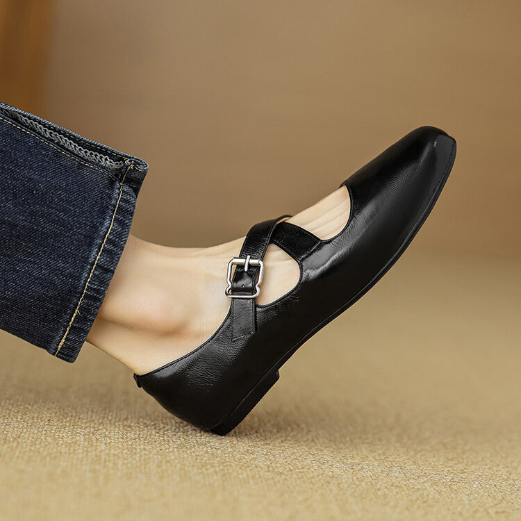 Valora Genuine Leather Ballet Shoes