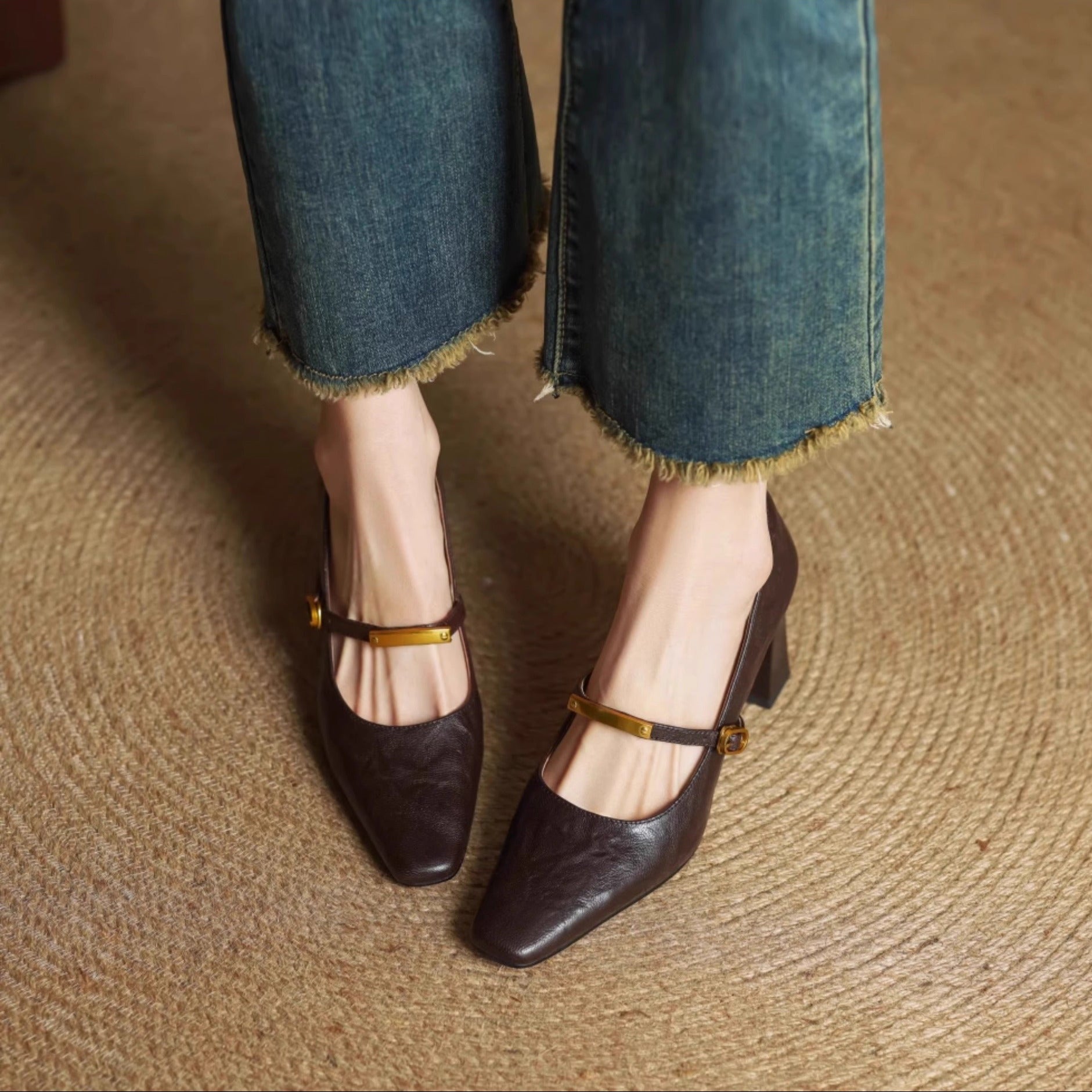 Lyra - Genuine Leather High Heels