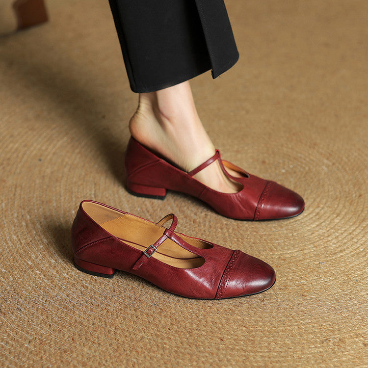 Harriet Real Leather Ballet Flats Shoes