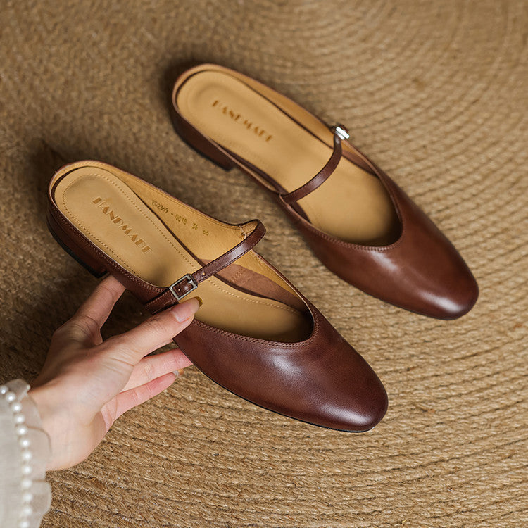 Marvyn Genuine Leather Mules