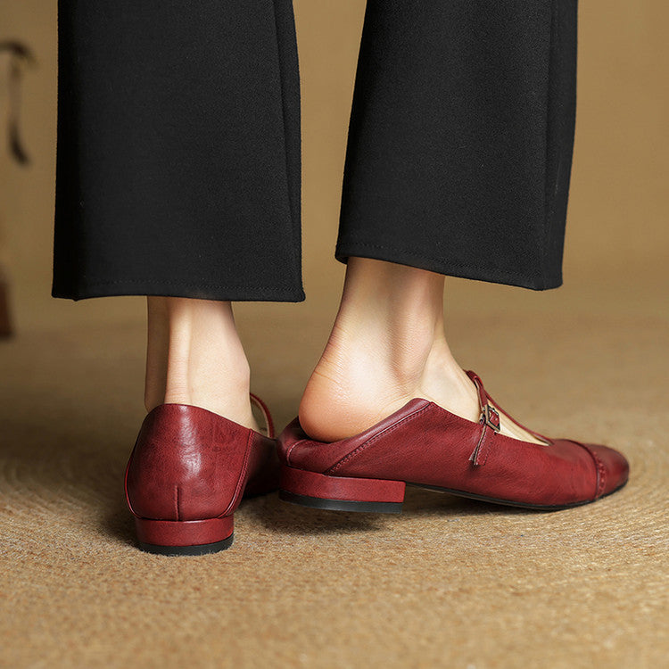 Harriet Real Leather Ballet Flats Shoes