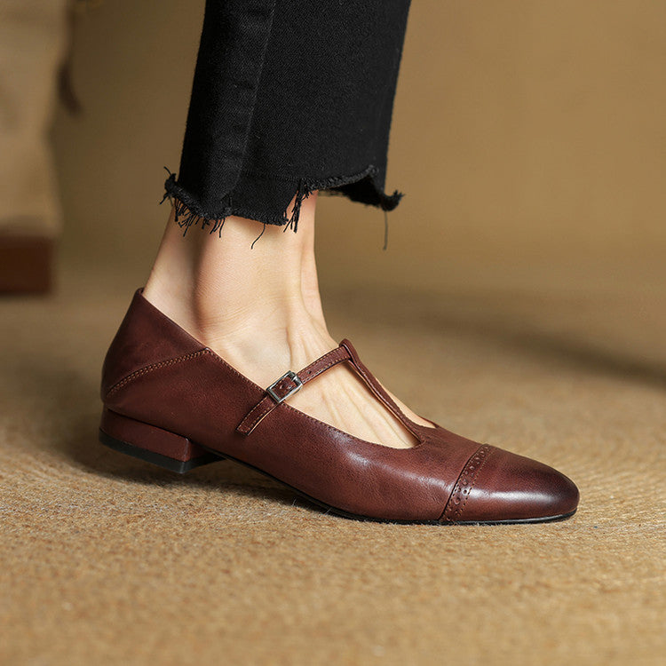 Harriet Real Leather Ballet Flats Shoes