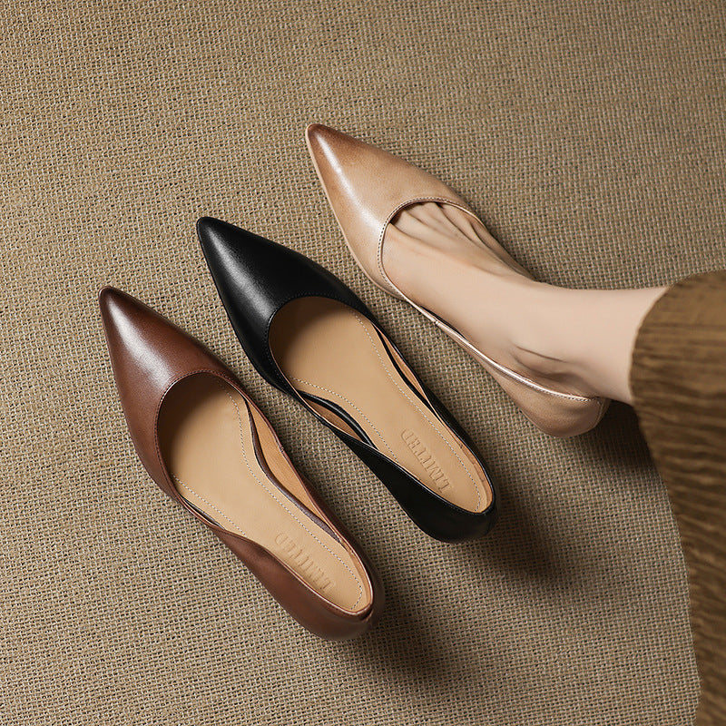 Manon - Genuine Leather High Heels