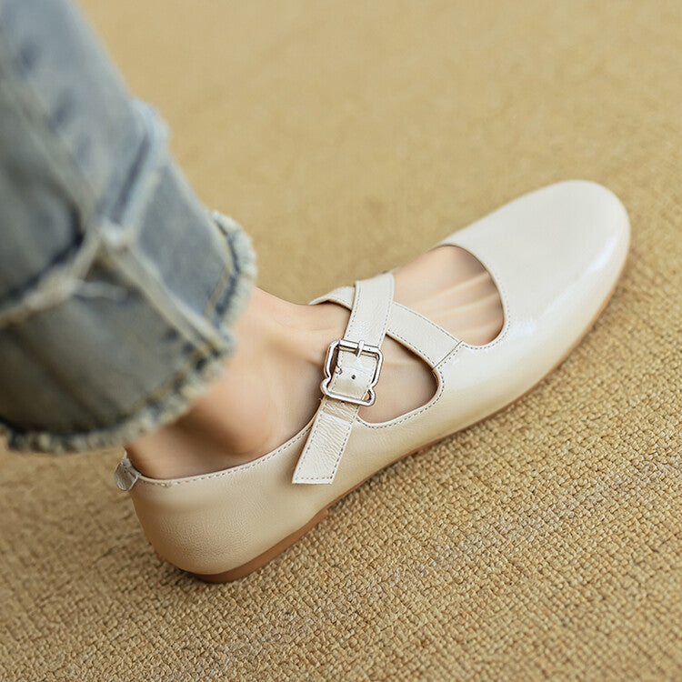 Valora Genuine Leather Ballet Shoes