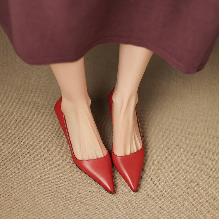 Vienna - Genuine Leather Heels Shoes